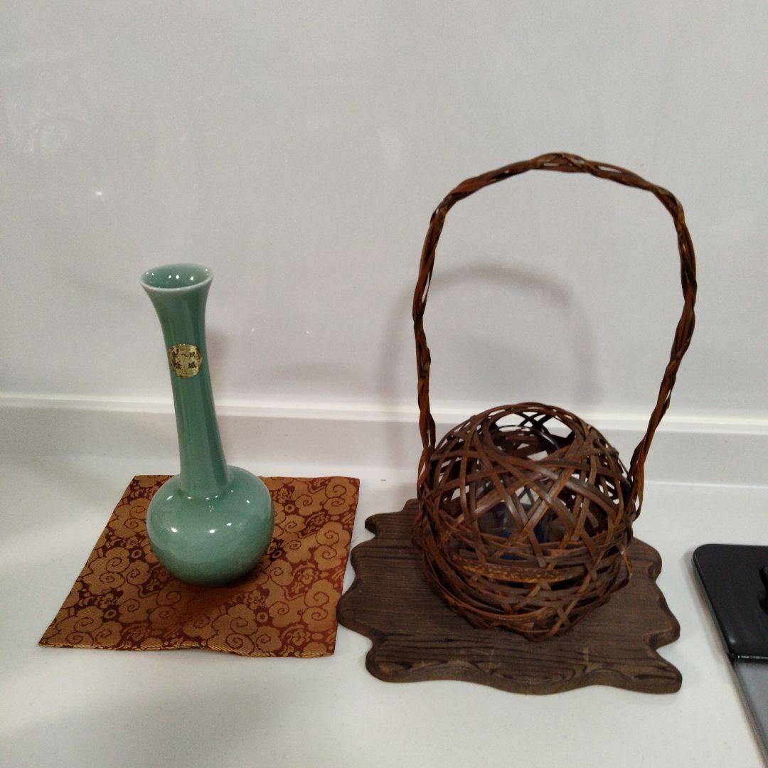 koara　禅語色紙、掛け軸、他色紙4枚　花入3 敷板2