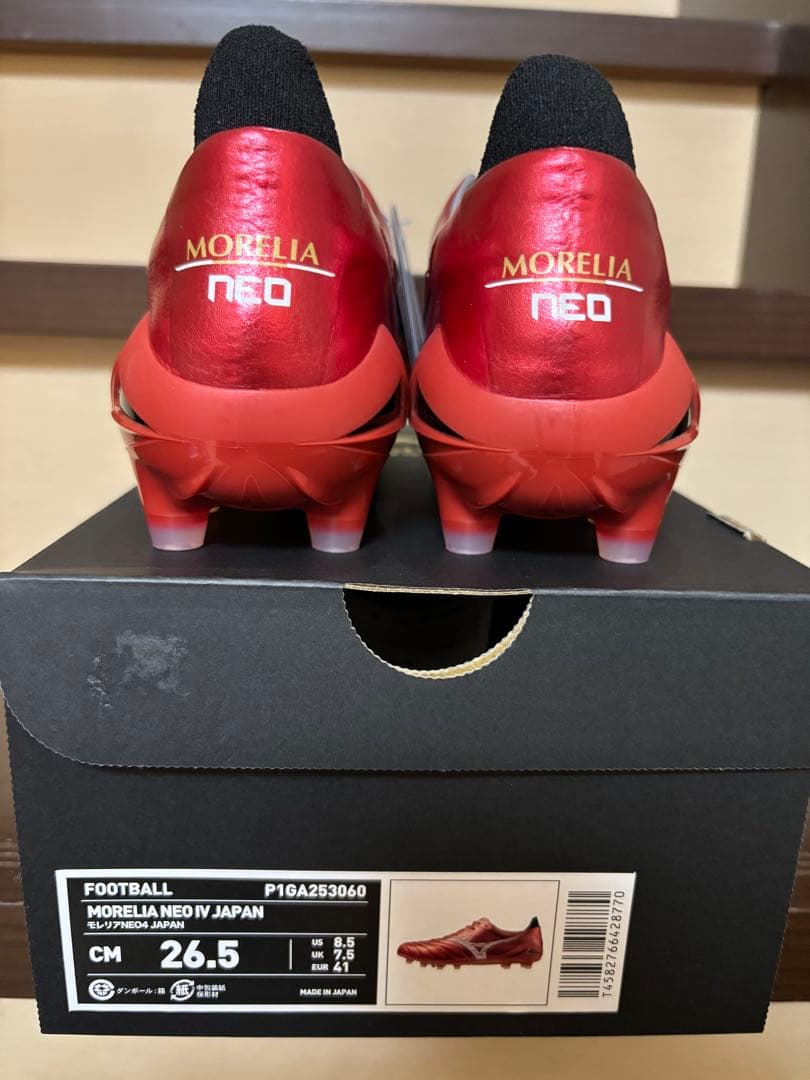 サッカースパイク　ミズノ　モレリアネオ4 限定色　新品　26.5cm