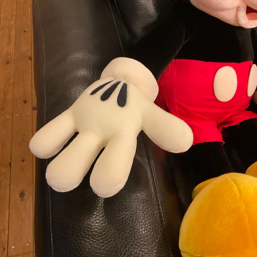 超特大！100cm！美品 ミッキーマウス ミニー マウス ぬいぐるみ ディズニー