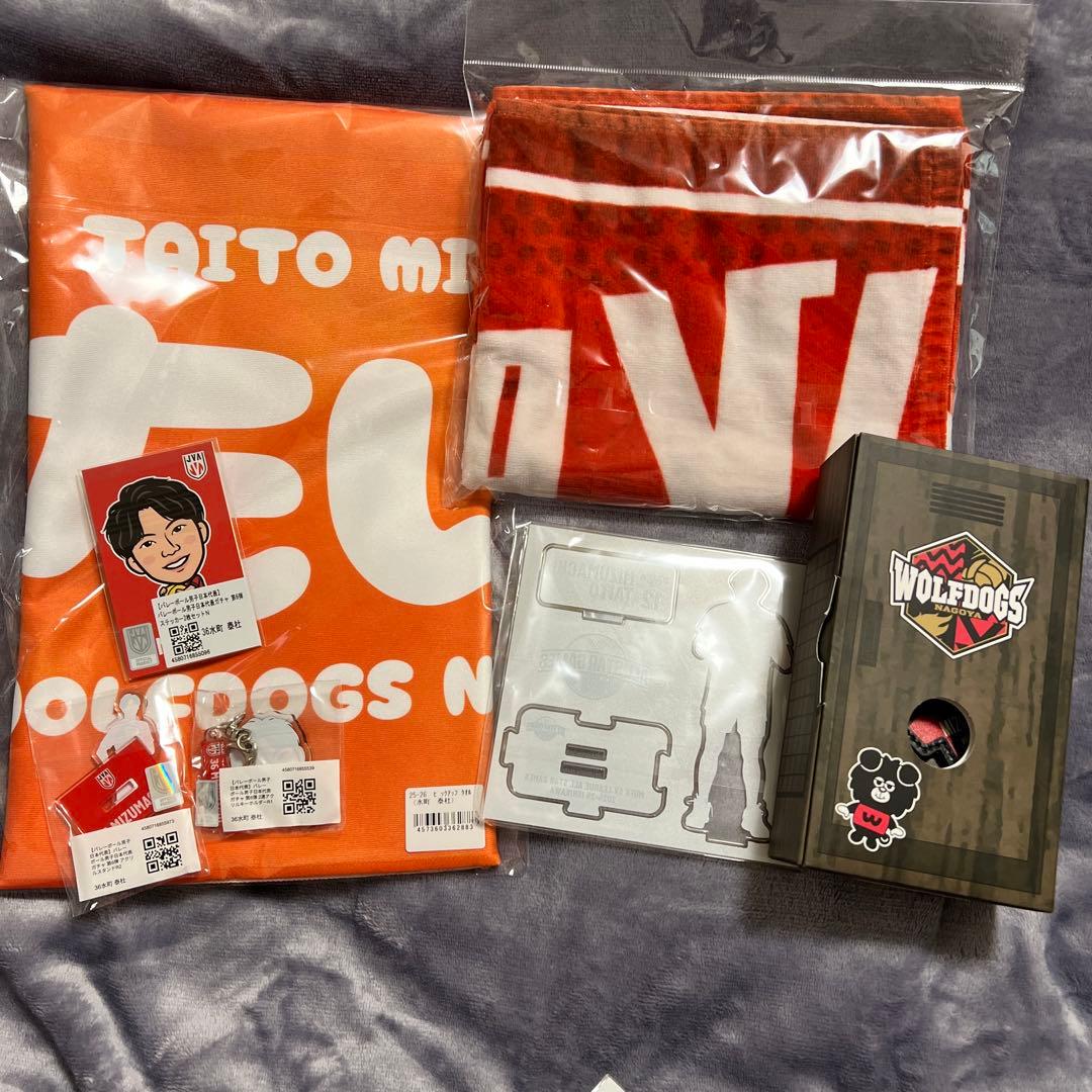 【新品未開封】水町泰杜　タオル　アクスタ　レザーキーホルダー