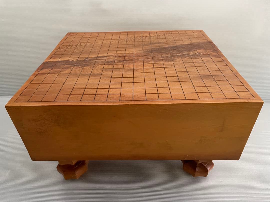 囲碁盤 碁盤 本榧 厚さ15.4cmへそ 脚付き