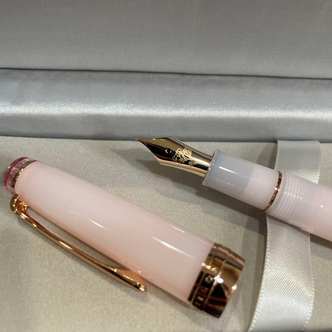 新品久保桜ブルームピンク・万年筆 パルム八文字屋 オリジナルM