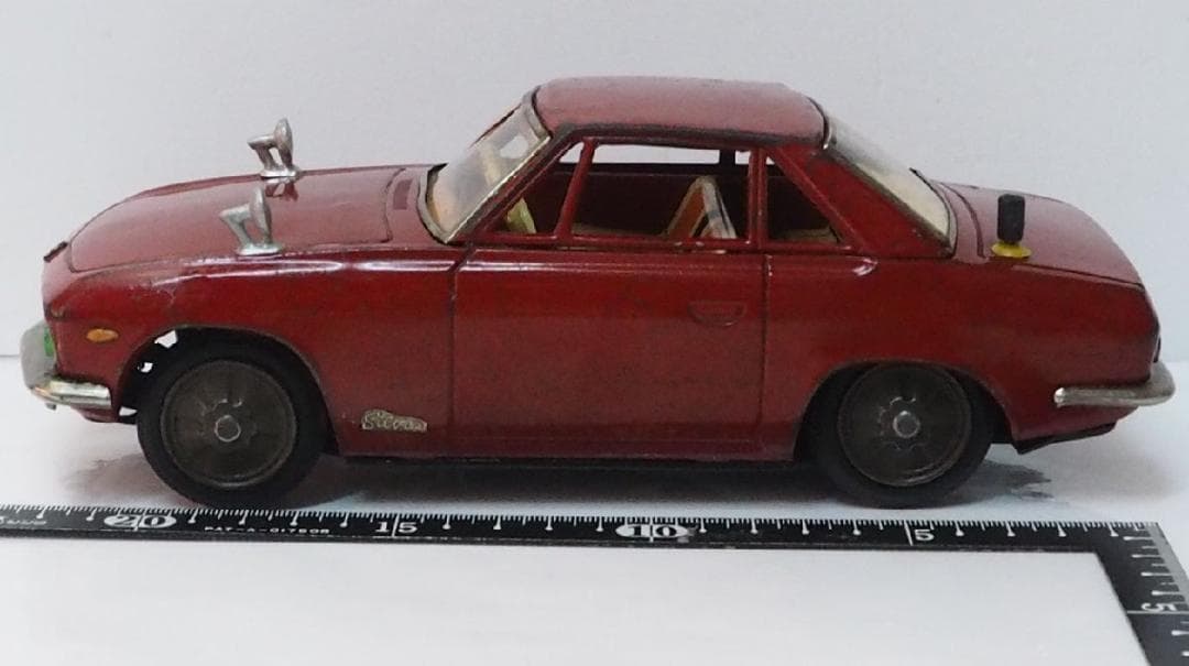 イチコー【初代 日産シルビア赤フリクション】当時物ブリキ製 自動車TIN【箱無】