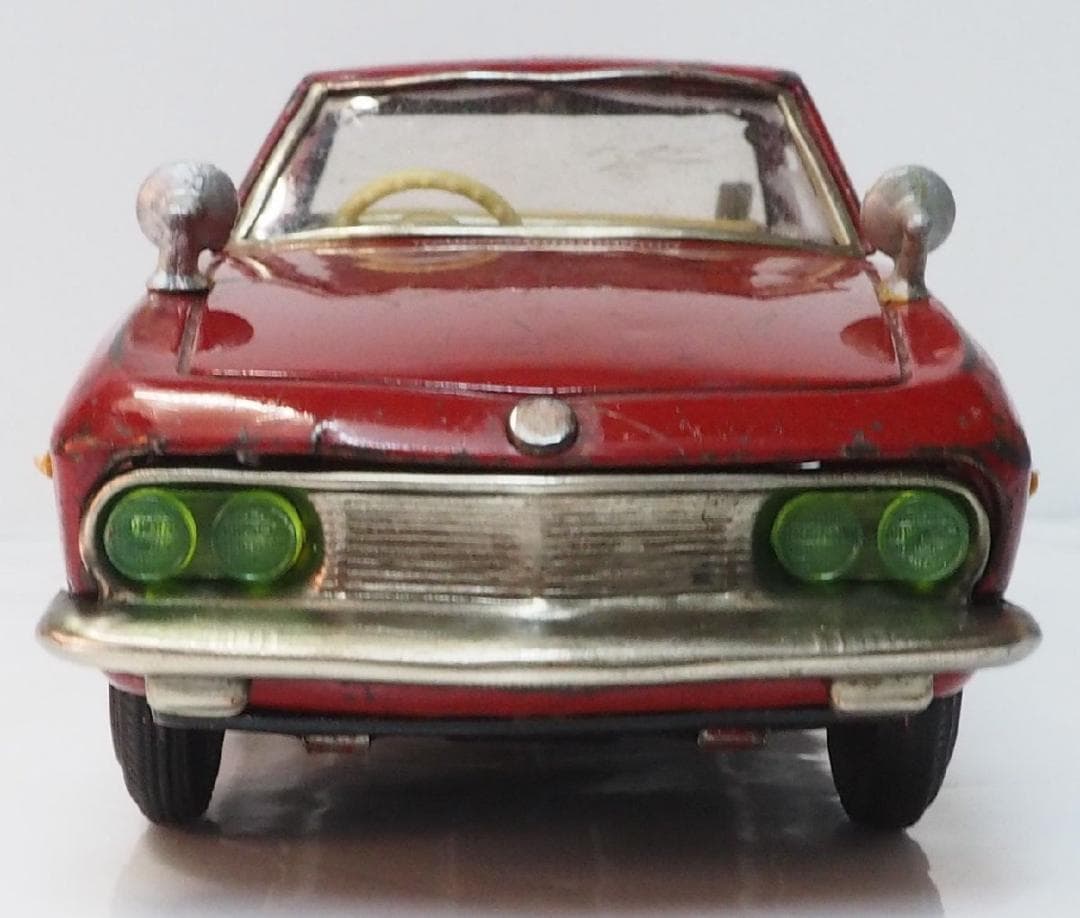 イチコー【初代 日産シルビア赤フリクション】当時物ブリキ製 自動車TIN【箱無】