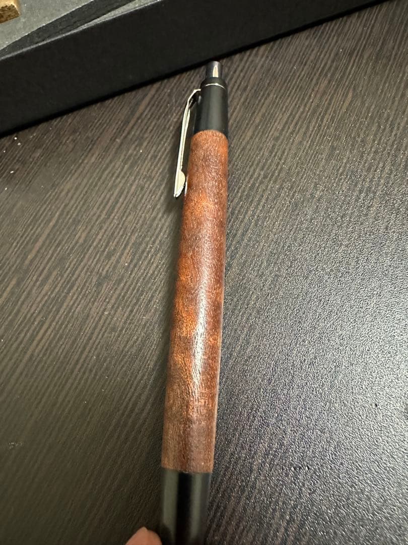 野原工芸 本店限定樹種 本花梨虎杢 極上杢 0.5mm 新型シャープペンシル