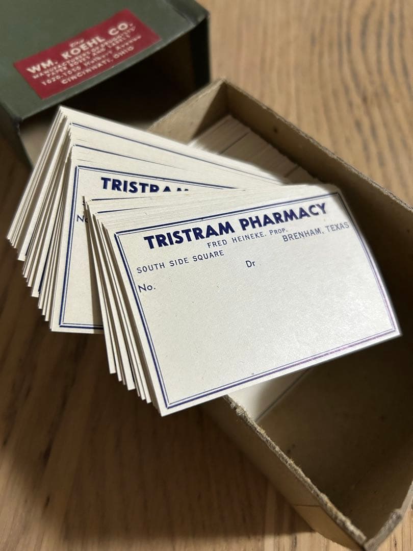 アメリカ　薬局ラベル　1箱