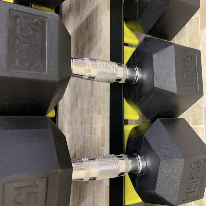 ラバーヘックス  ダンベル　　37.5kg 2個
