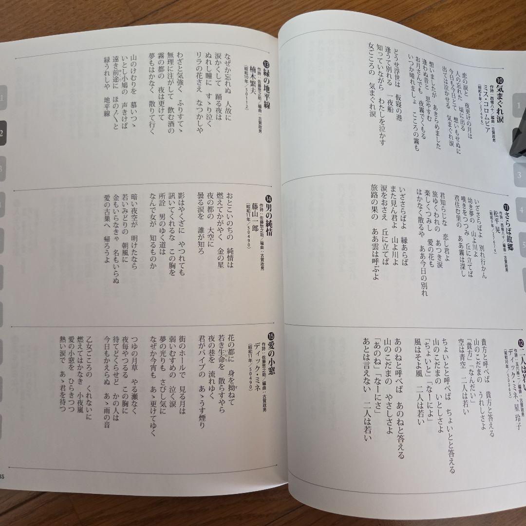 古賀政男名曲大全集 CD 歌詞集 ケース付き