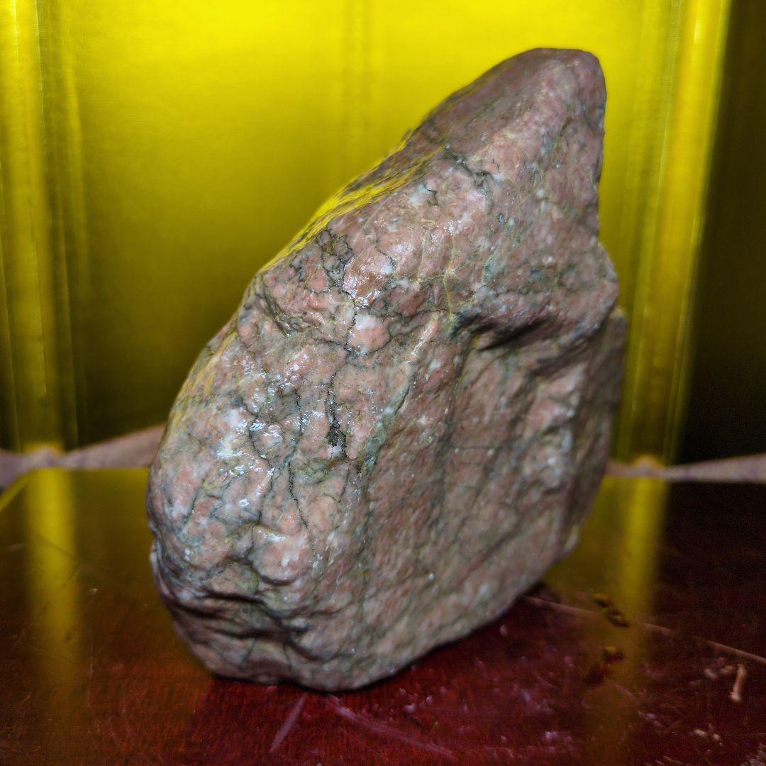 赤石 原石 ピンク石 約1.11kg 天然石 未加工 鑑賞用 水石 希少 レア