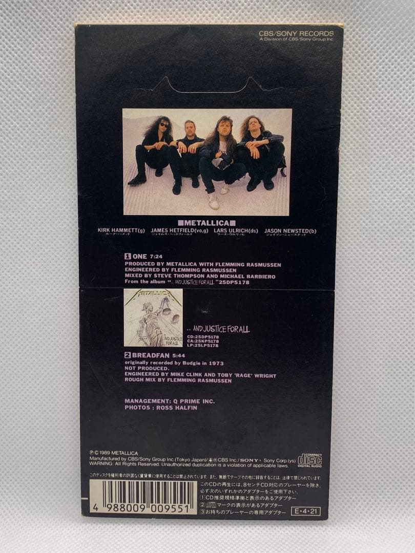 【CD】メタリカ ONE LLICA 8cmCDシングル