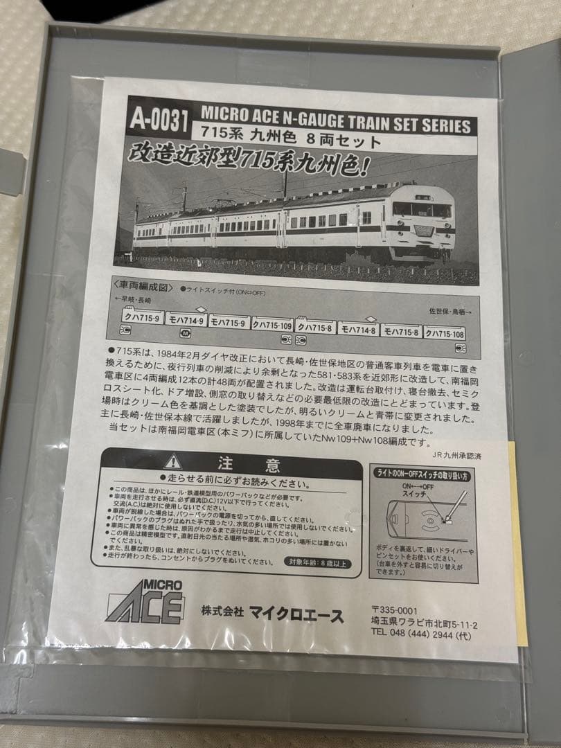 【ヒロシ】マイクロエース　A-0031 715系　九州色　8両セット