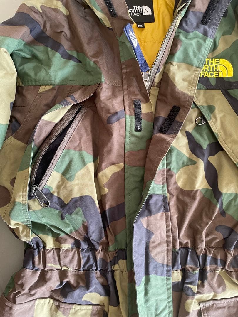 THE NORTH FACE 子ども用　カモフラスキーウェア　つなぎ　120