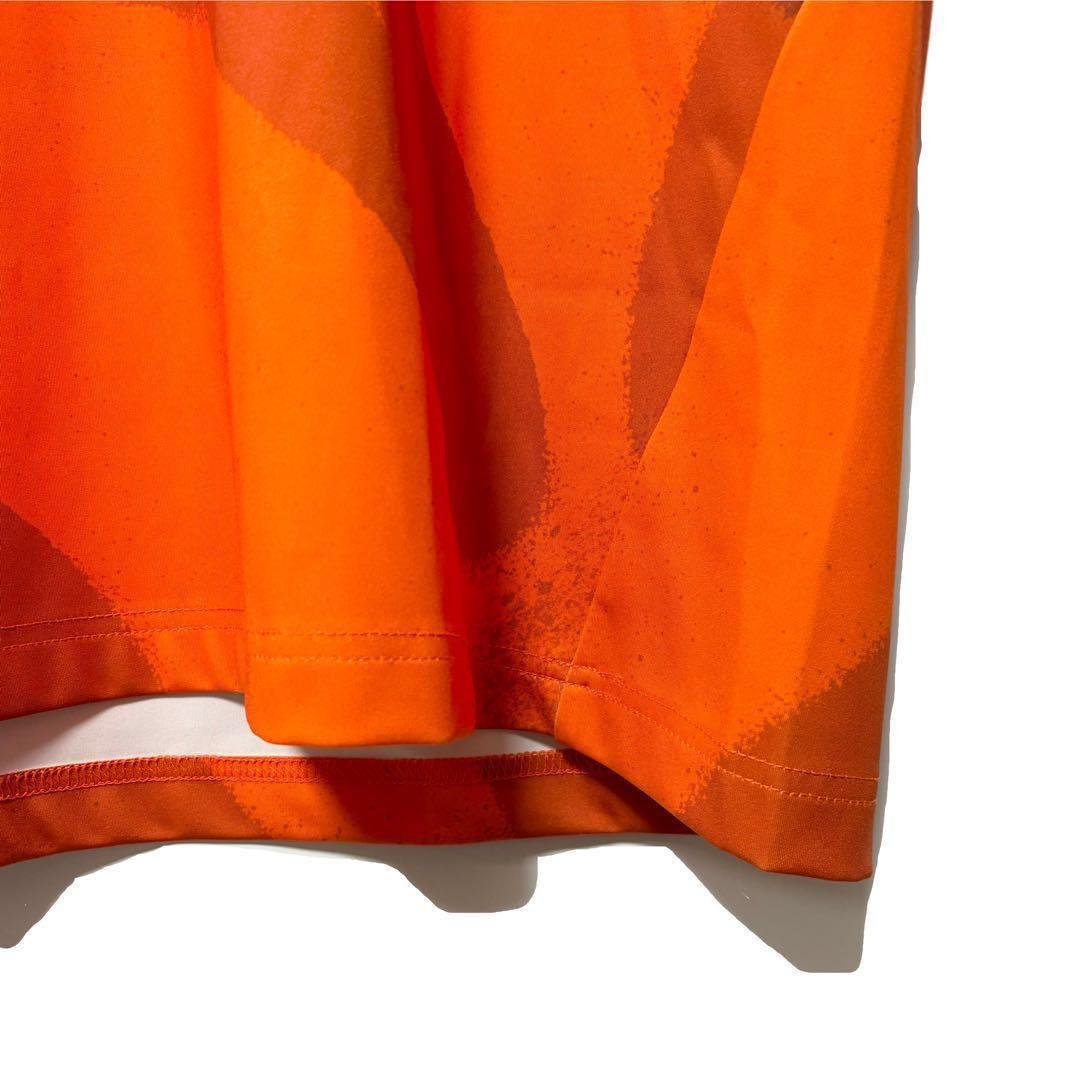 ラッセルノ ゴルフ RSGロゴ スプレー S/S モックネック オレンジ L 5