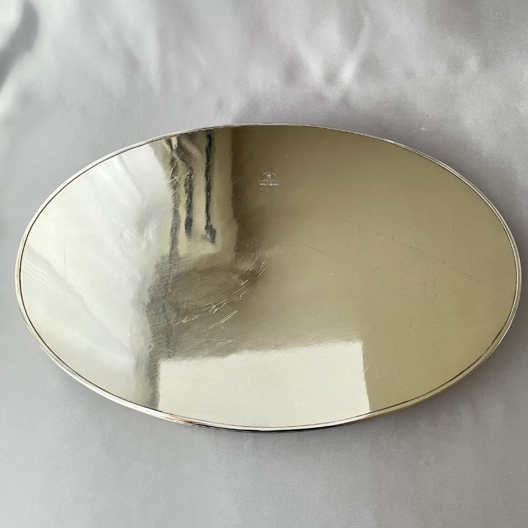 【Viners】 ギャラリートレー オーバル型 38cm 【シルバープレート】