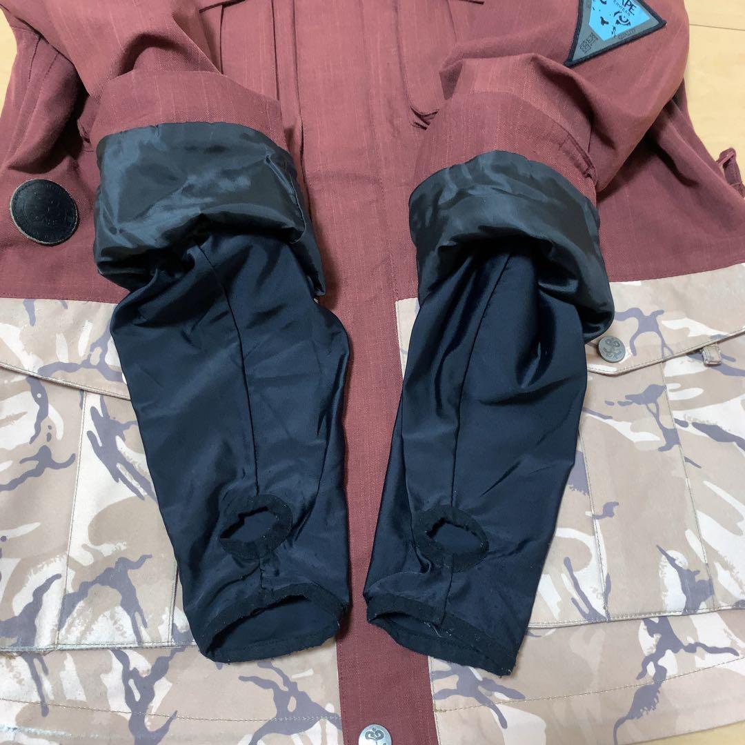 SCAPE スノーボード ジャケット レディース バーガンディ 迷彩 ムラスポ