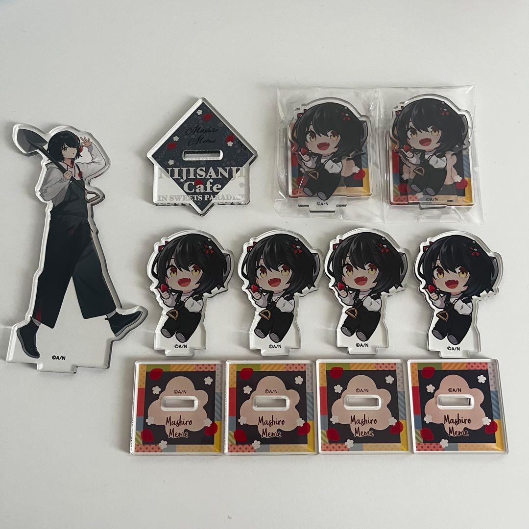 にじさんじ ましろ ましろ爻 スイパラ 缶バッジ アクリルスタンド