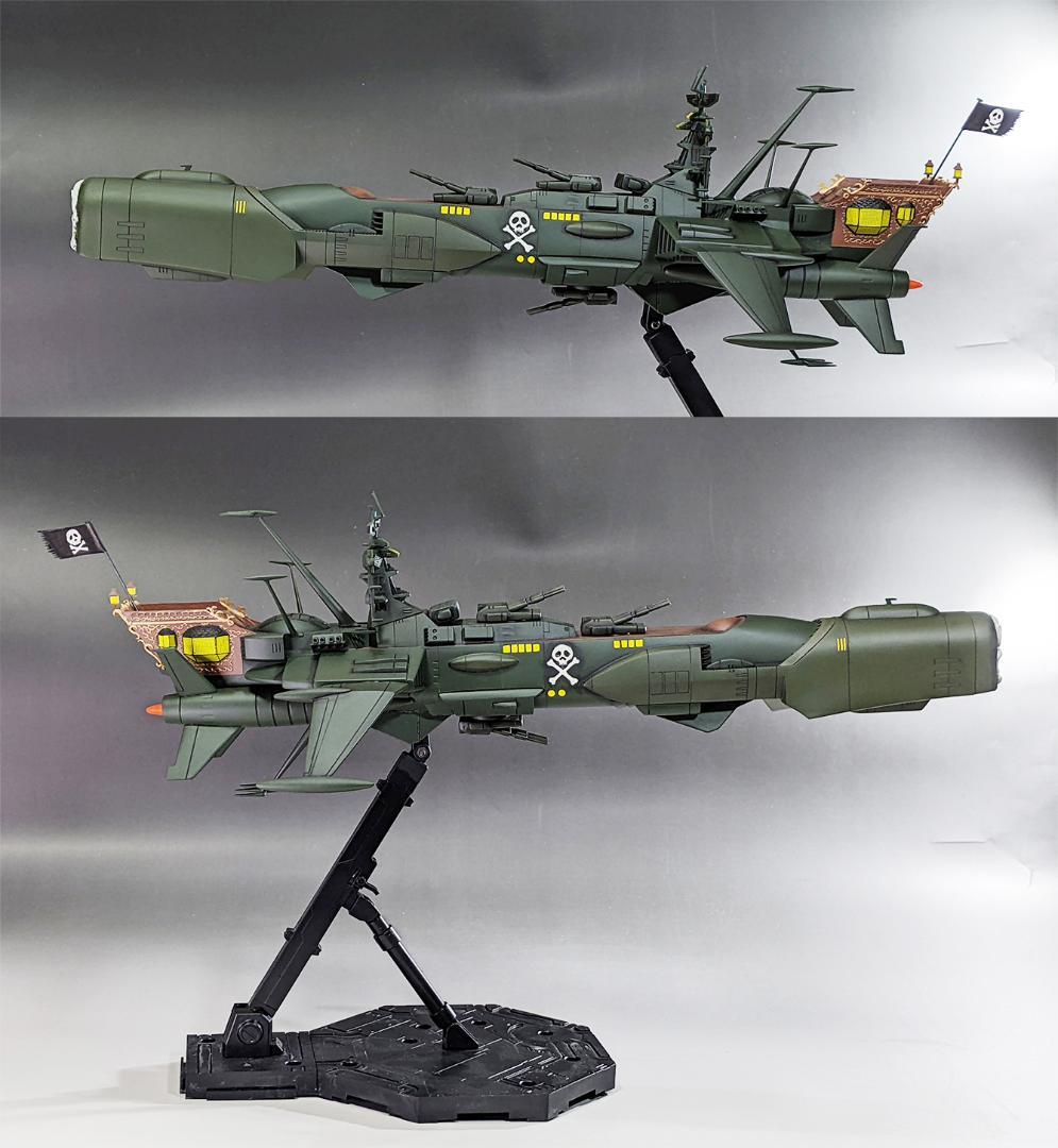 プラモデル　バンダイ　1/1000 アルカディア号　組立塗装済