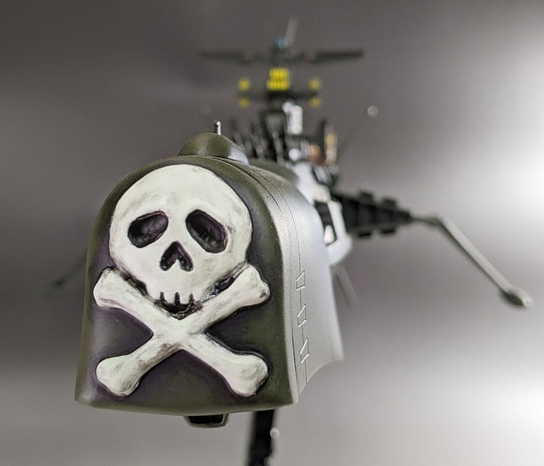 プラモデル　バンダイ　1/1000 アルカディア号　組立塗装済