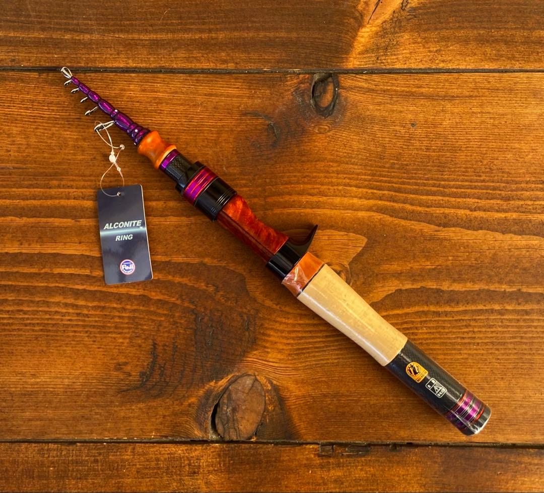 トラウトロッド　テレスコロッド　ウッドグリップ　コンパクトロッド