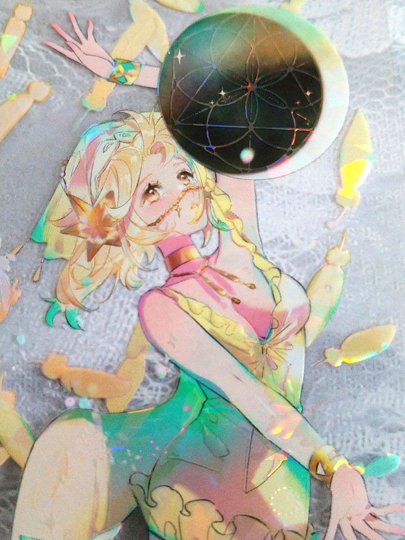 J740＃辉夜姬 (贝壳光)喵啪叽切り売り海外人物マステ女の子