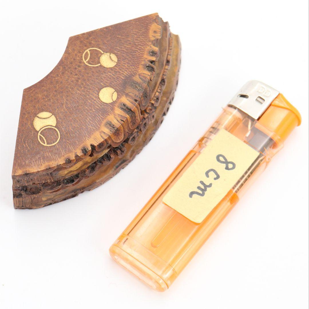 海野宗泰 つぼつぼ蒔絵 扇香合 茶道具 共箱共布　C899　N8