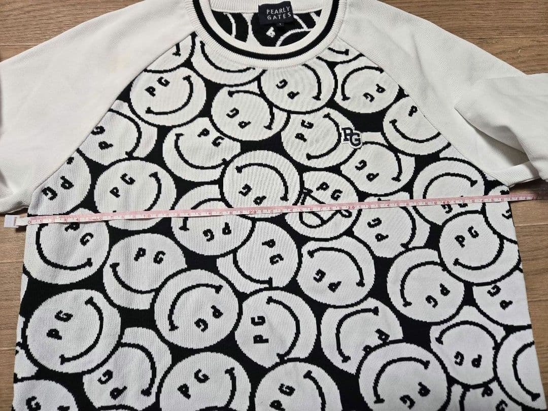 ❣️美品❣️パーリーゲイツPEARLY GATES☺ニコちゃん柄ニットセーター1