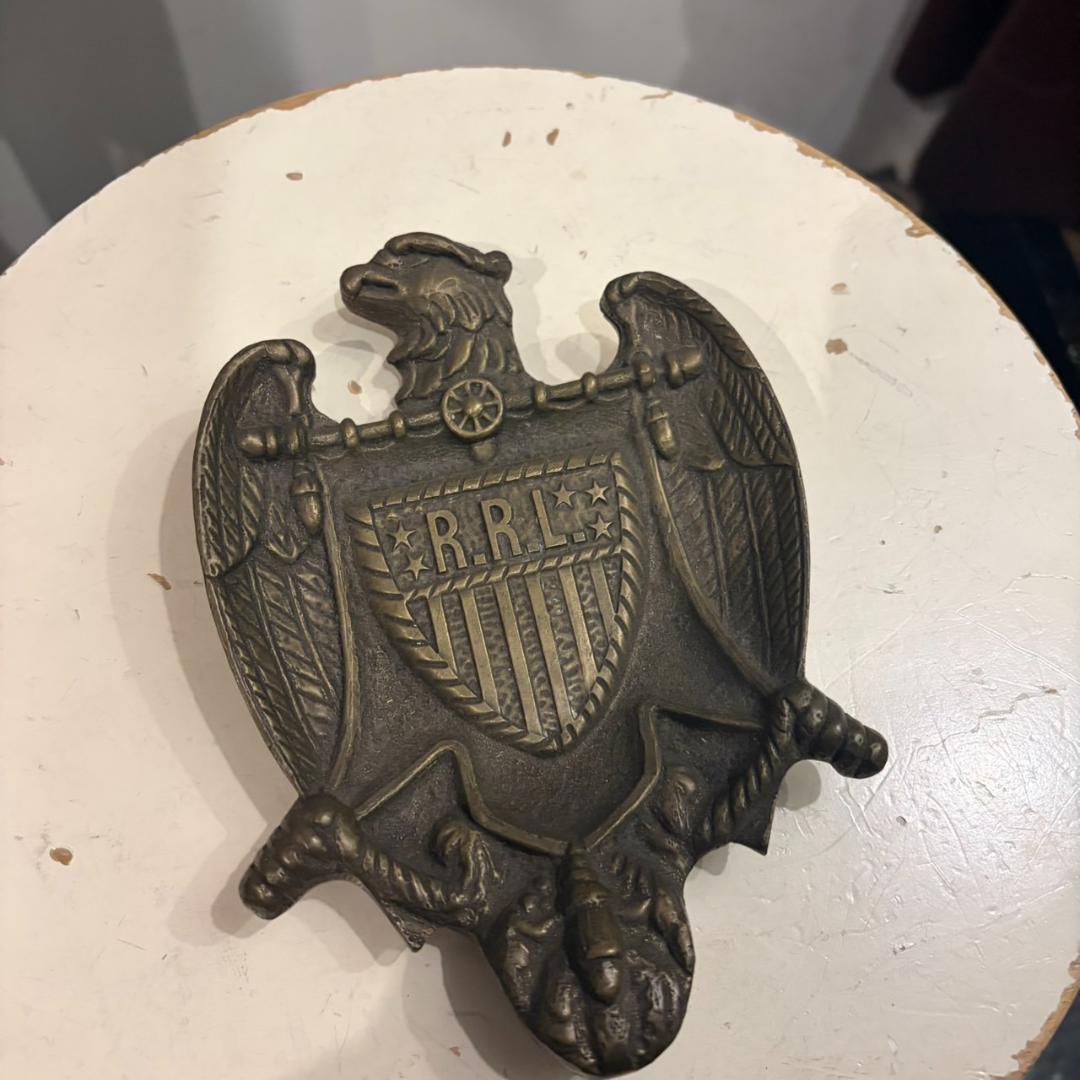 アンティーク雑貨 RRL eagle steel key pate