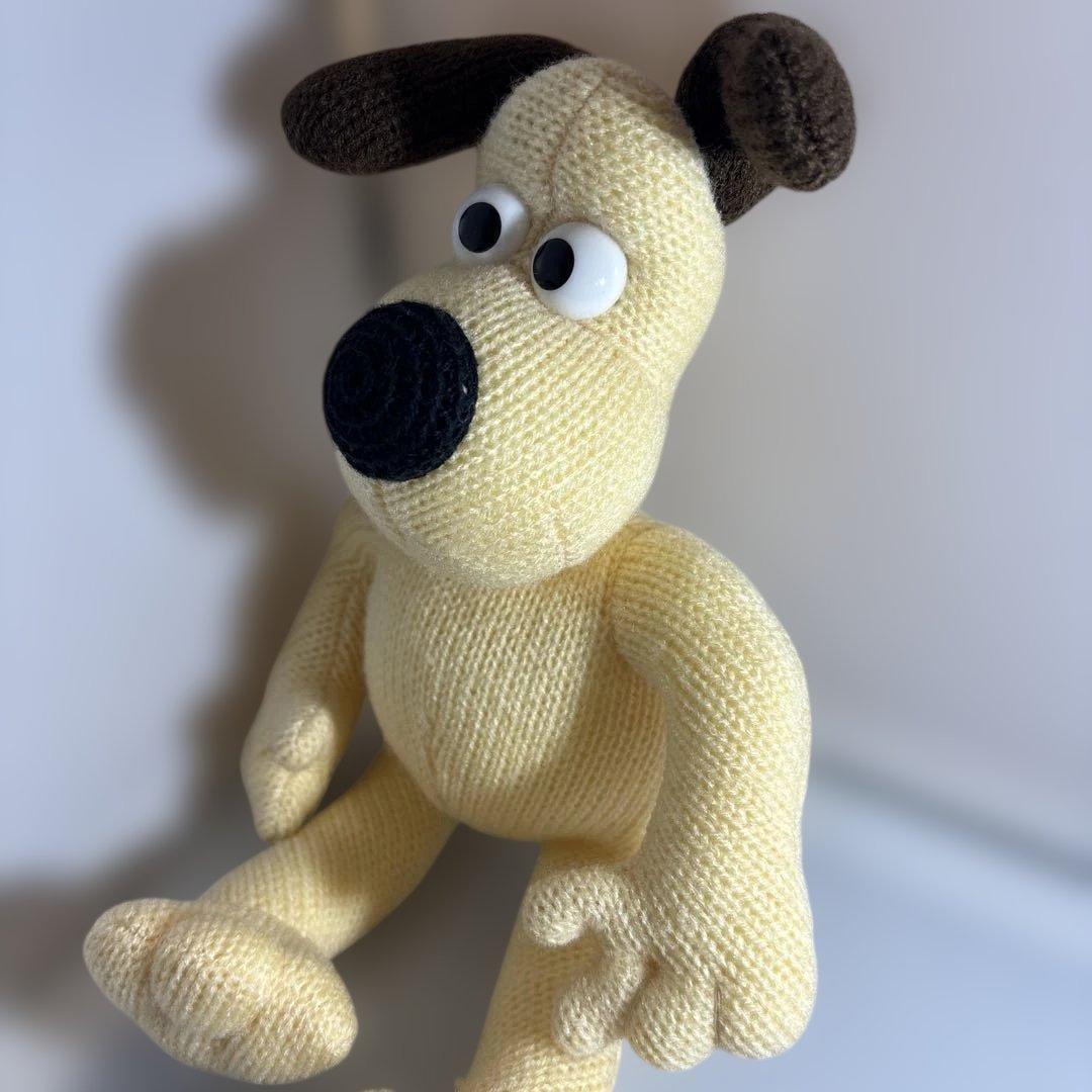 【レア】グルミット　ぬいぐるみ　あみぐるみ　約30cm 美品