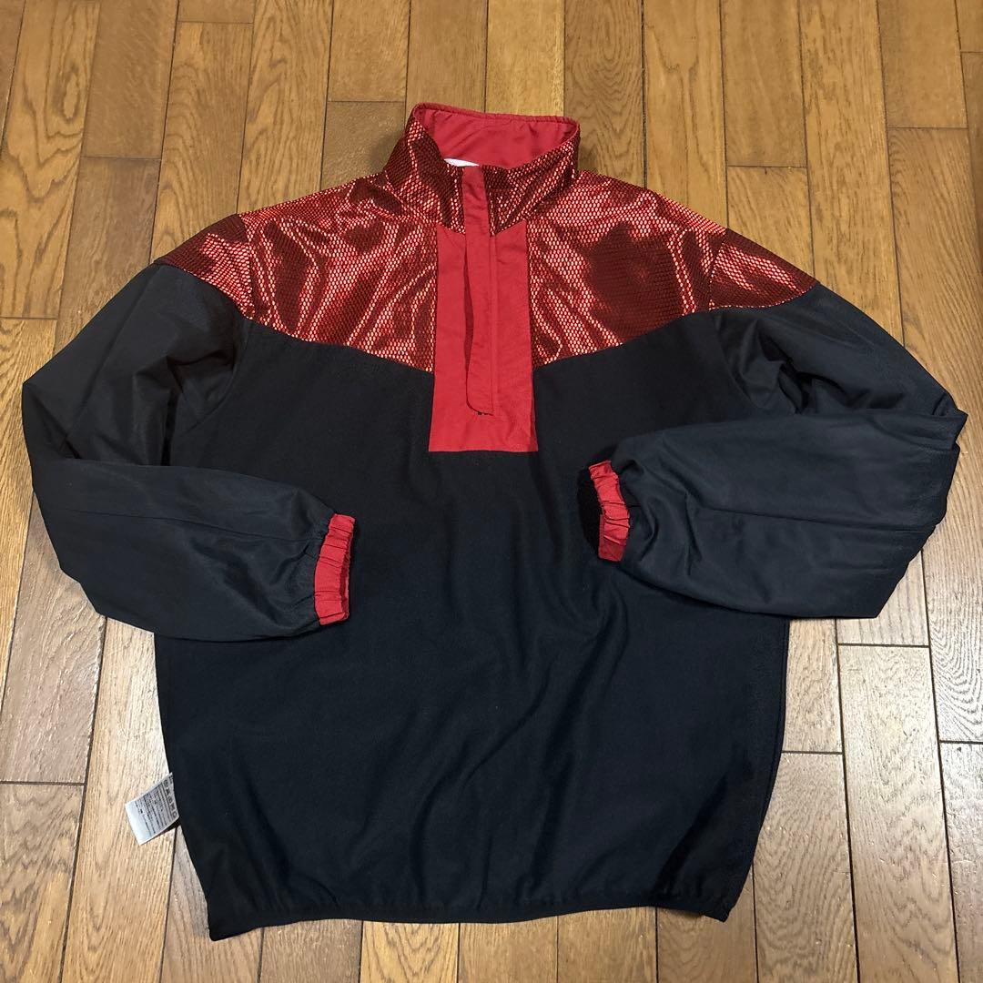 アディダスプロフェッショナルS／防寒ジャージ上下／赤