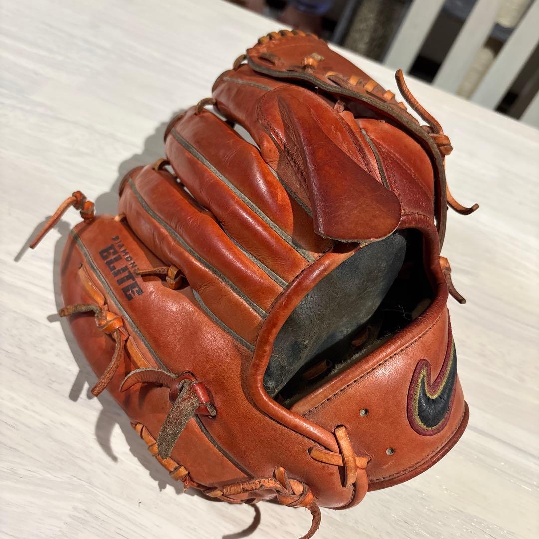 Nike ダイヤモンドエリート 硬式グローブ オレンジ