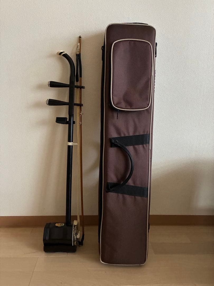二胡　蛇皮製　ケース付き