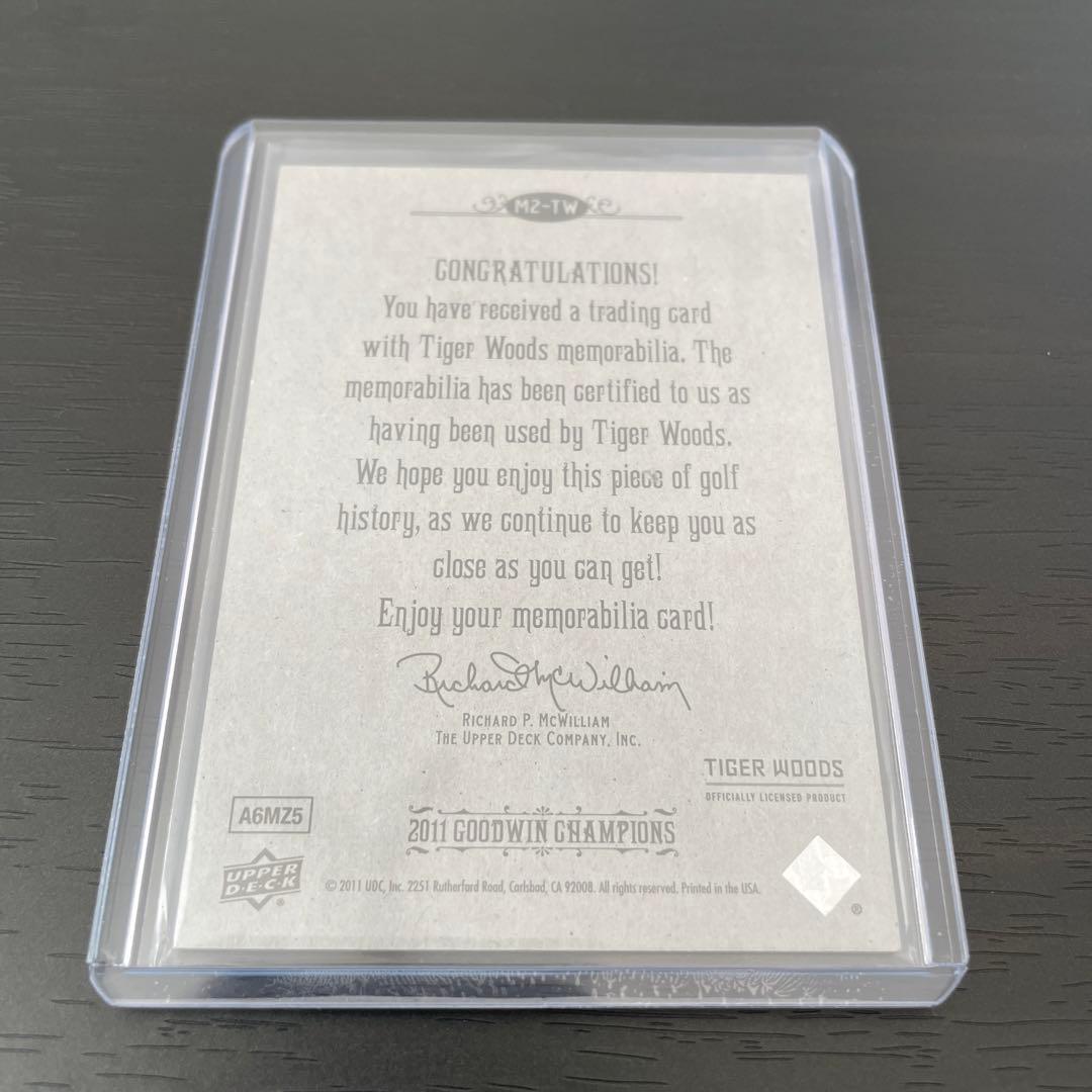 tiger woods タイガー ウッズ コスチュームカード メモラビリアカード