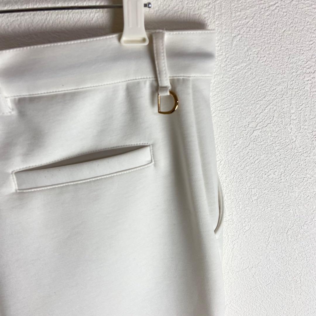 【V TWELVE】ホワイト ゴルフパンツ ポケット付き