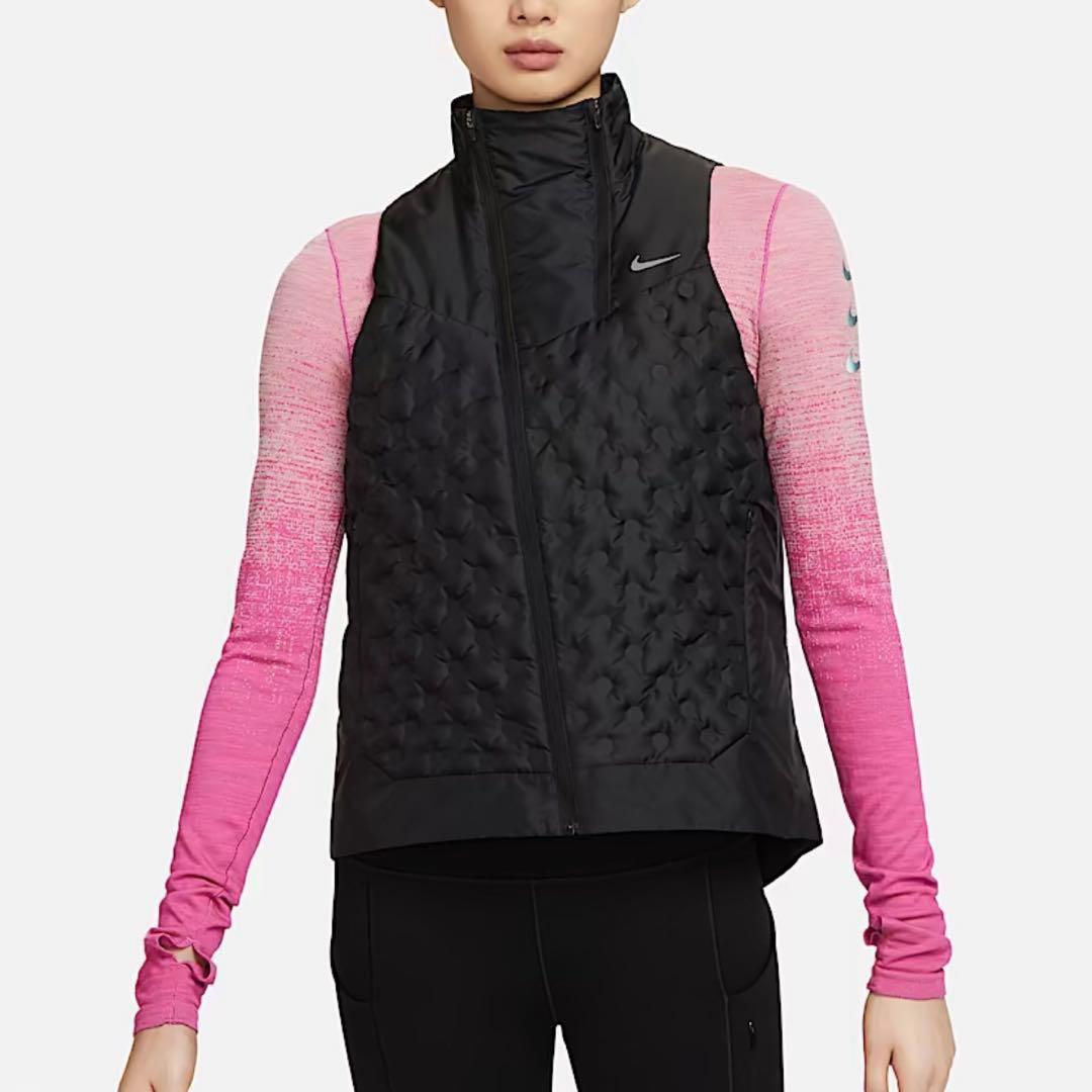 L ナイキ ADV レペル エアロロフト ランニングベスト ブラック