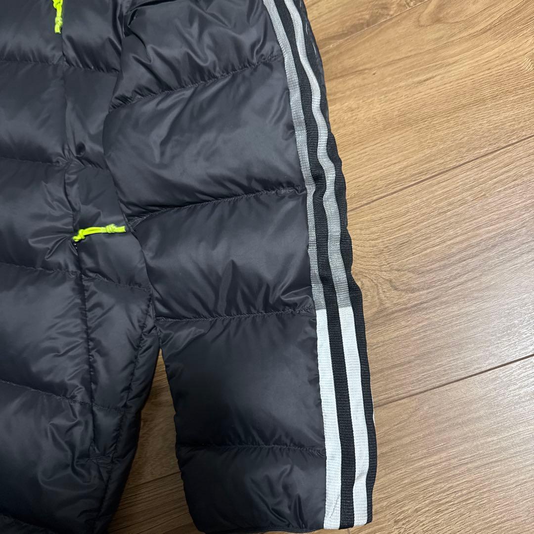 adidas フード付きダウンコート ブラック