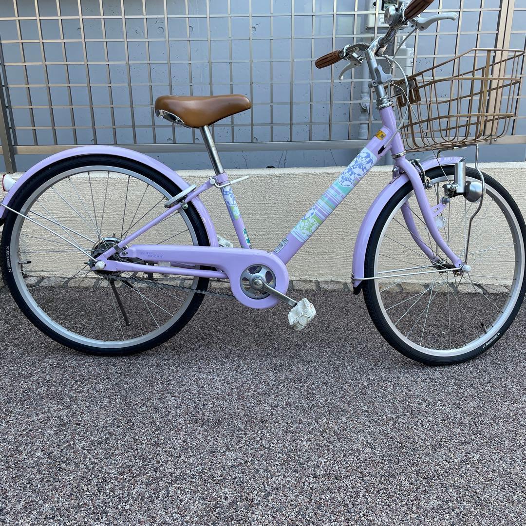 【手渡し限定】ブリヂストン　エコパル・モカ　22インチ　女の子　自転車