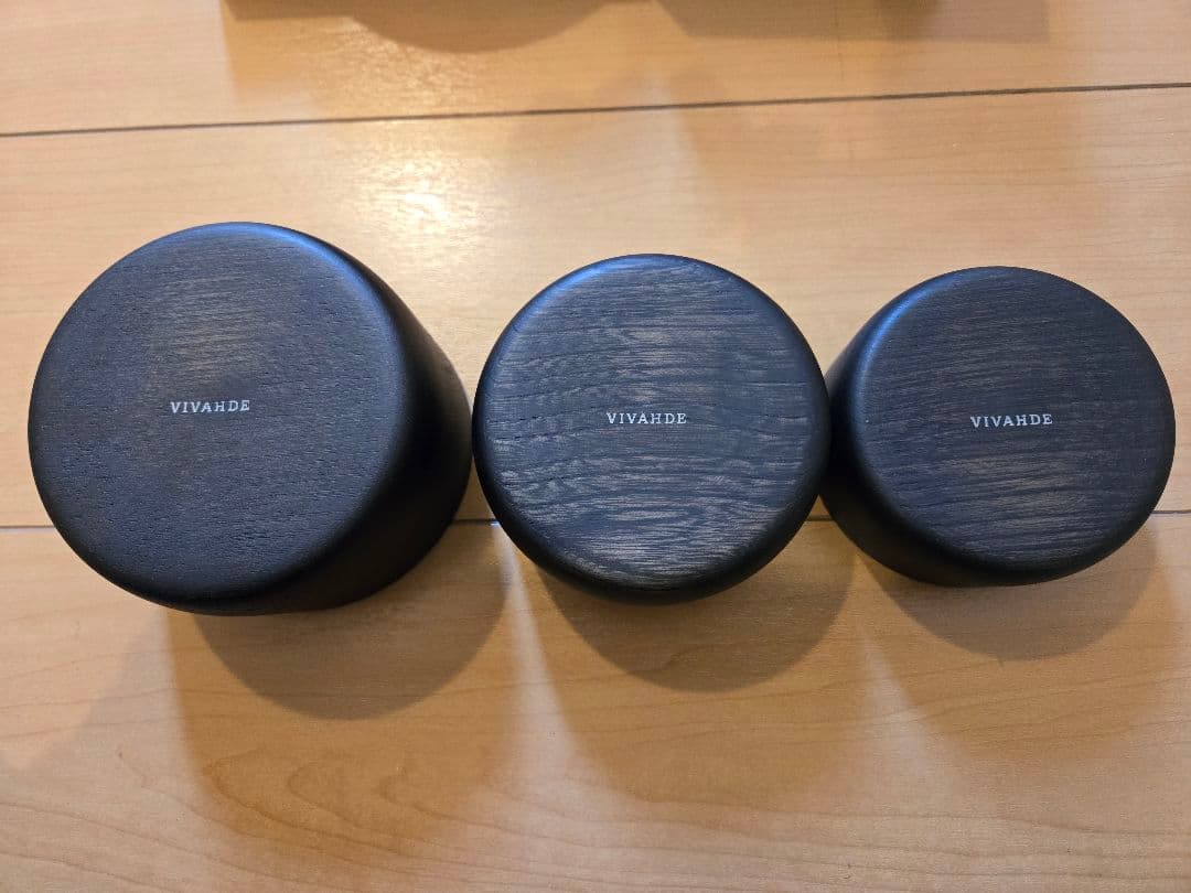 VIVAHDE ヴィヴァフデ　山のうつわDEMI DISHセット　ブラック