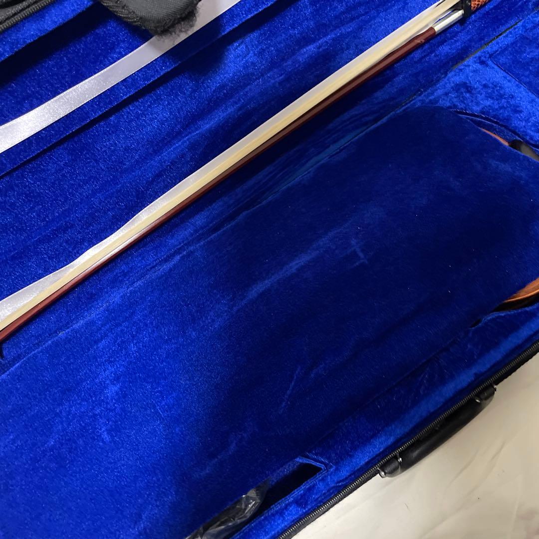 高級 バイオリン 3/4サイズ 付属品多数 虎目 弦楽器 ケース付属