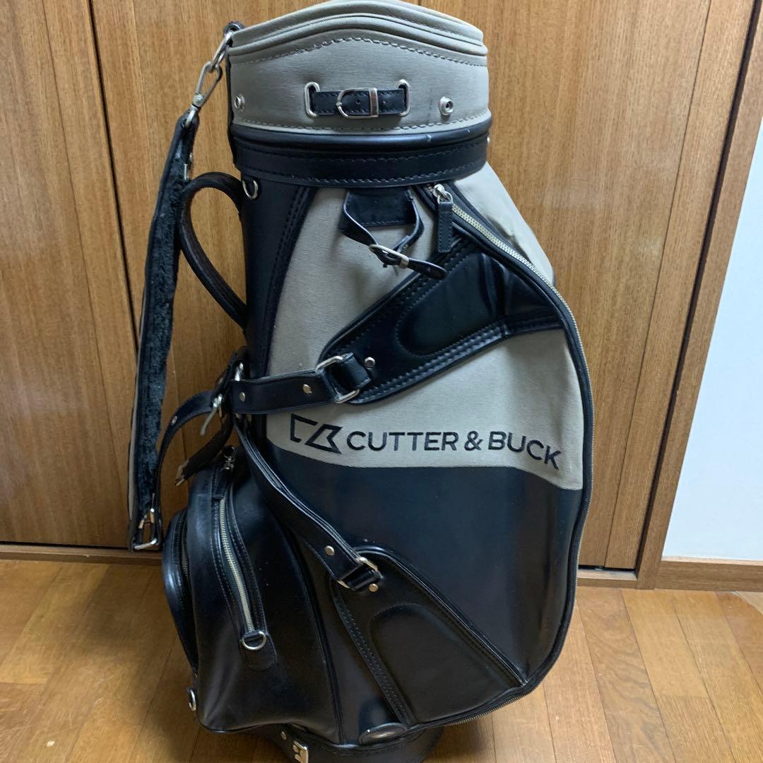変*堂様 ▲帆布▲ ブラックレザー　高級　キャディバッグ CUTTER & BU