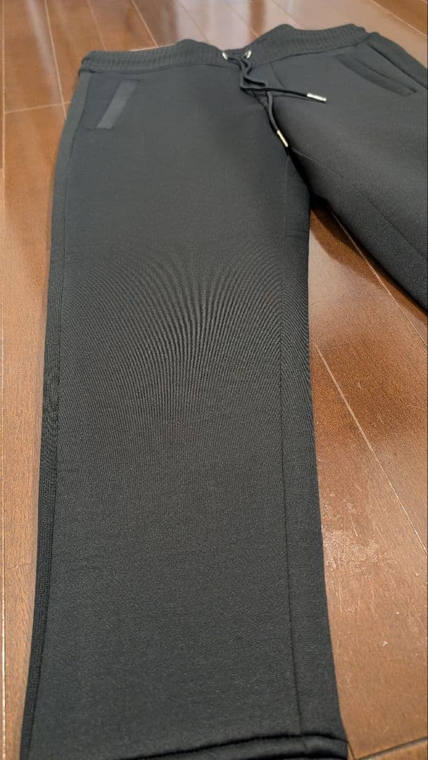 【新品】ムータマリン　ボンディング　リブパンツ ブラック S