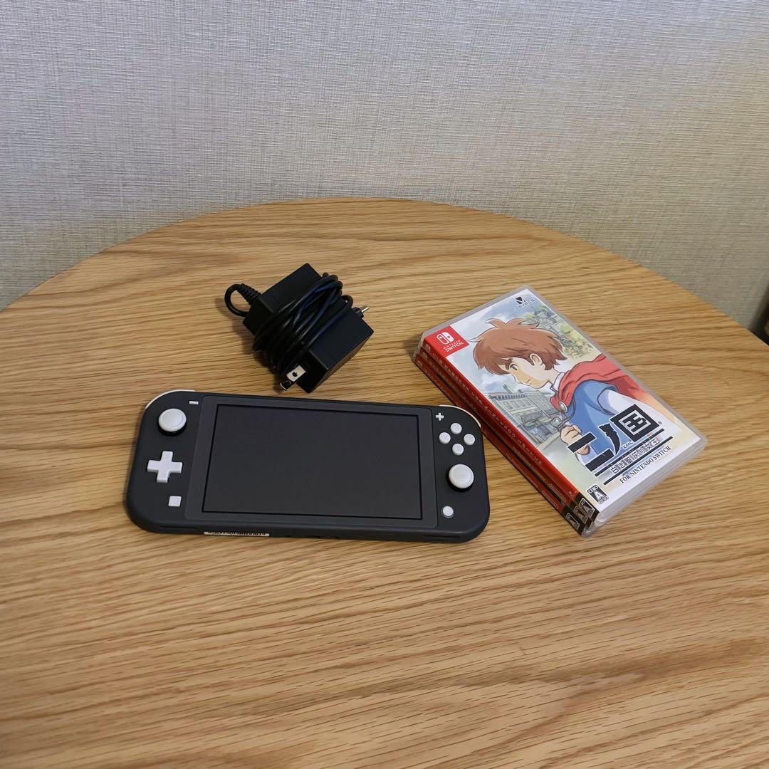【Nintendo Switch Lite（グレー）】ソフト3本セット