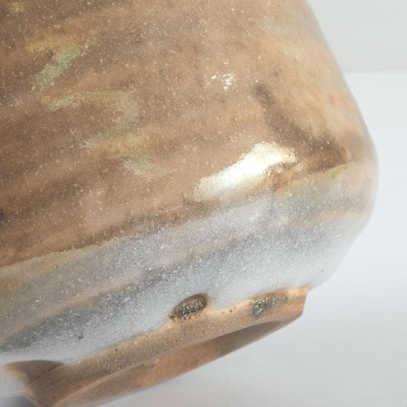 茶道具　天月窯　中村芳楽作　寒あざみ　茶碗　共布共箱　C　9492