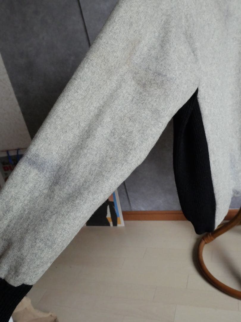 50~60s ユーロ　ウールニット切替　スキー　プルオーバー　vtg