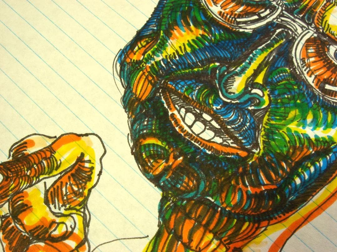 Daniel Johnston ドローイング 80's 初期作品 直筆オリジナル