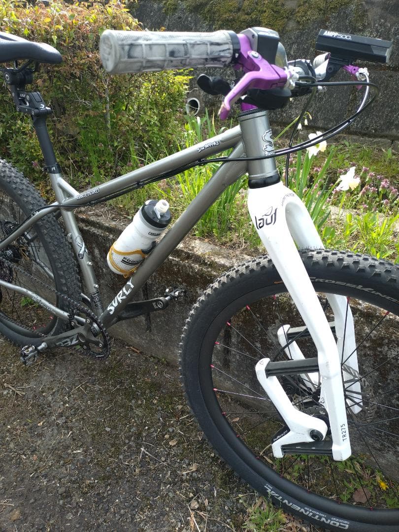 【激レア】LAUF カーボン板バネサスペンションフォーク