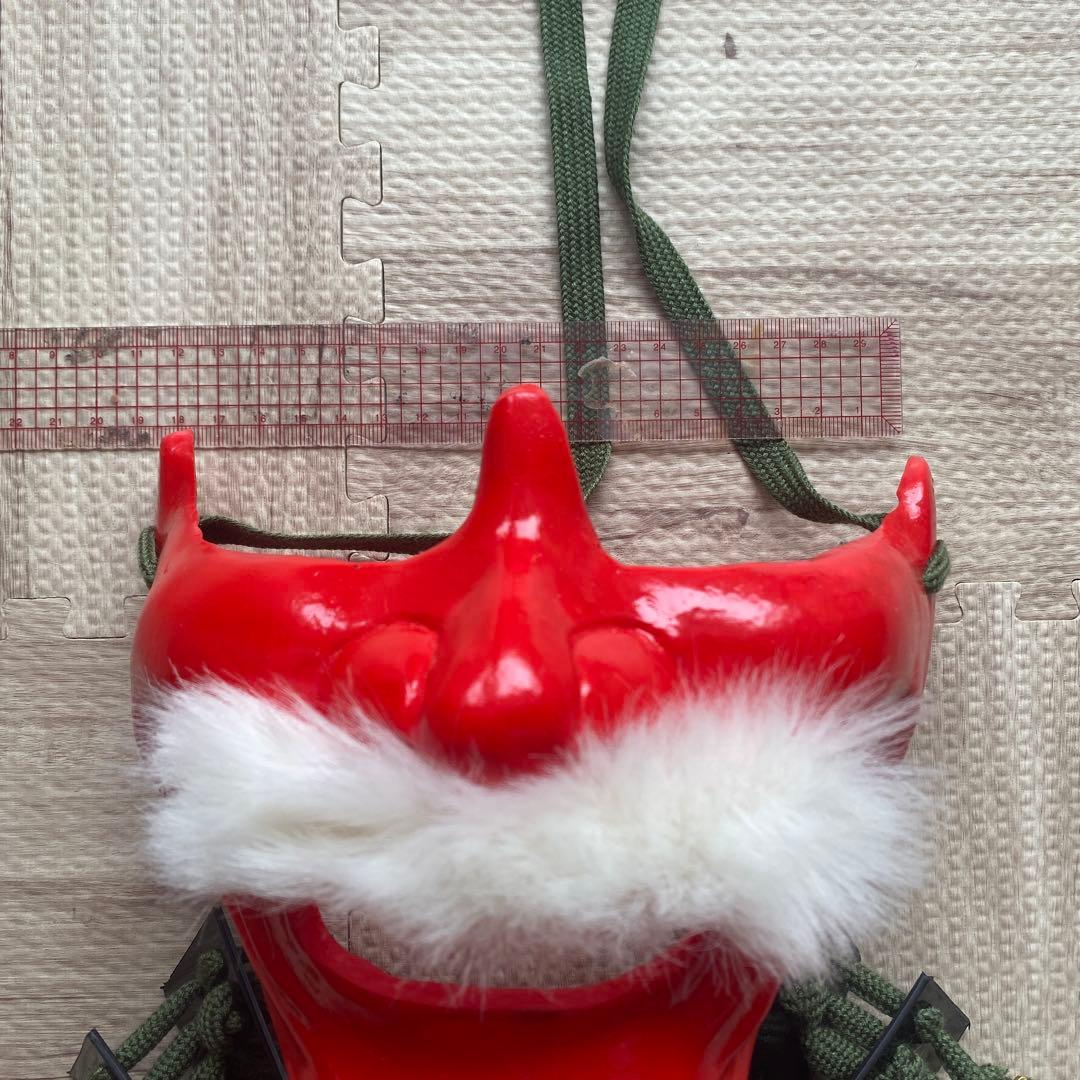 【着用可能】手作り面頬　武具　鎧兜　甲冑　等身大　半頬　ハンドメイド　コスプレ