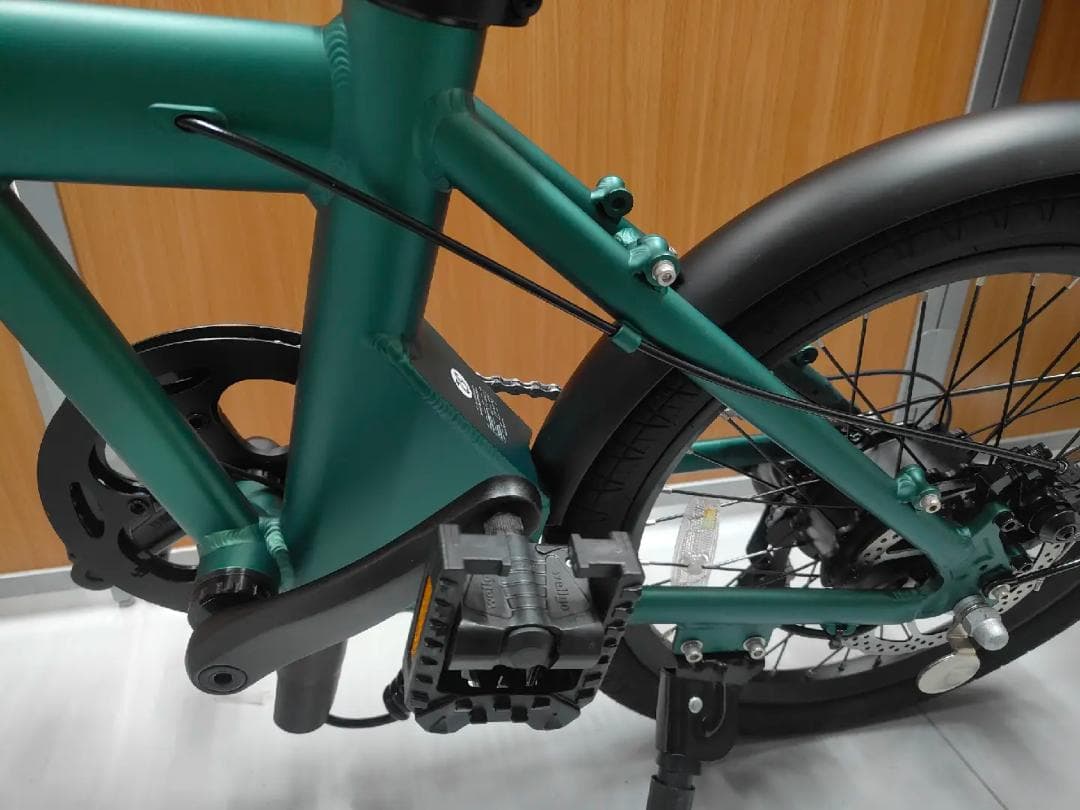 折り畳み電動アシスト自転車ERWAY A01 グリーン