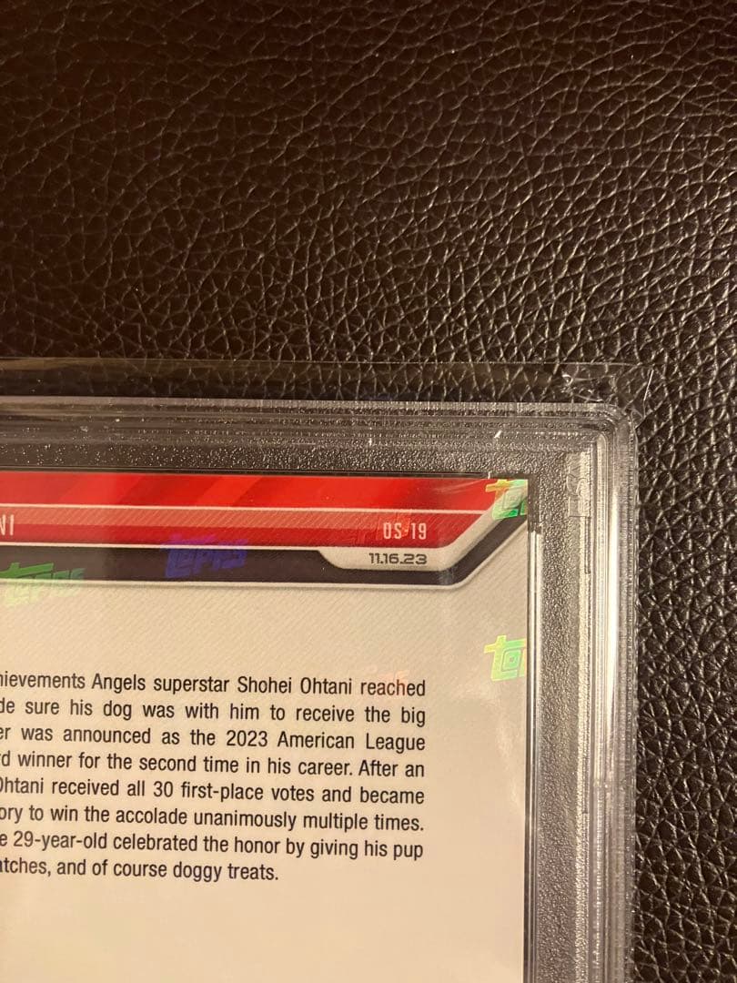 【PSA10】大谷翔平　愛犬デコピン共演　2023MVP受賞記念カード　NO1