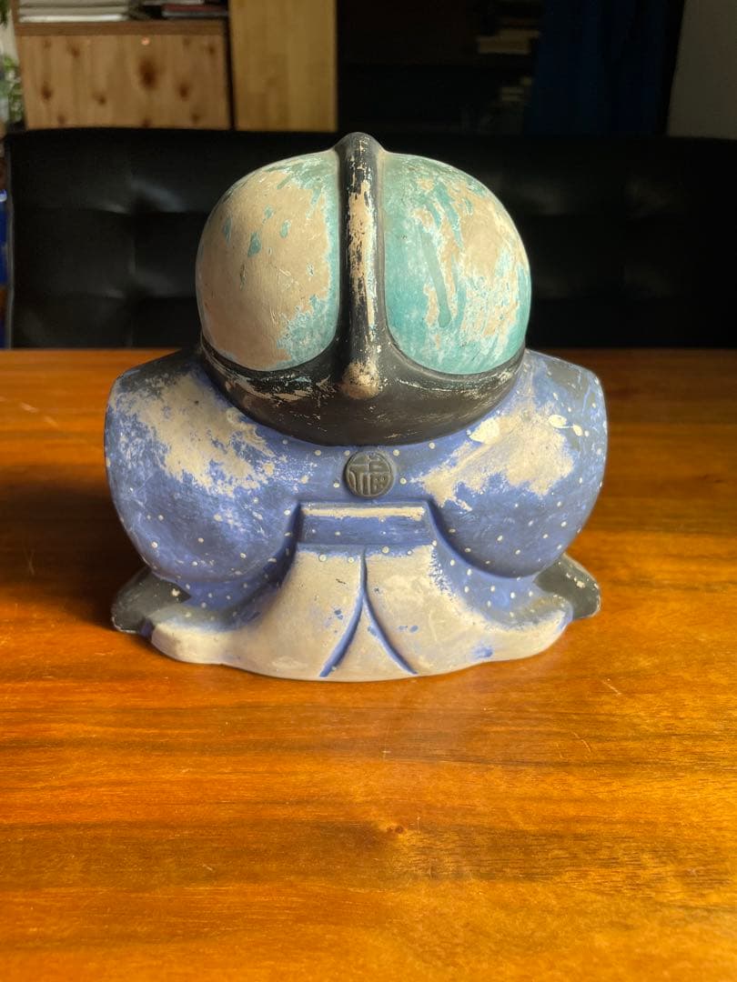 ヴィンテージ 骨董 福助 福助人形 陶器 置物 古物 商売繁盛