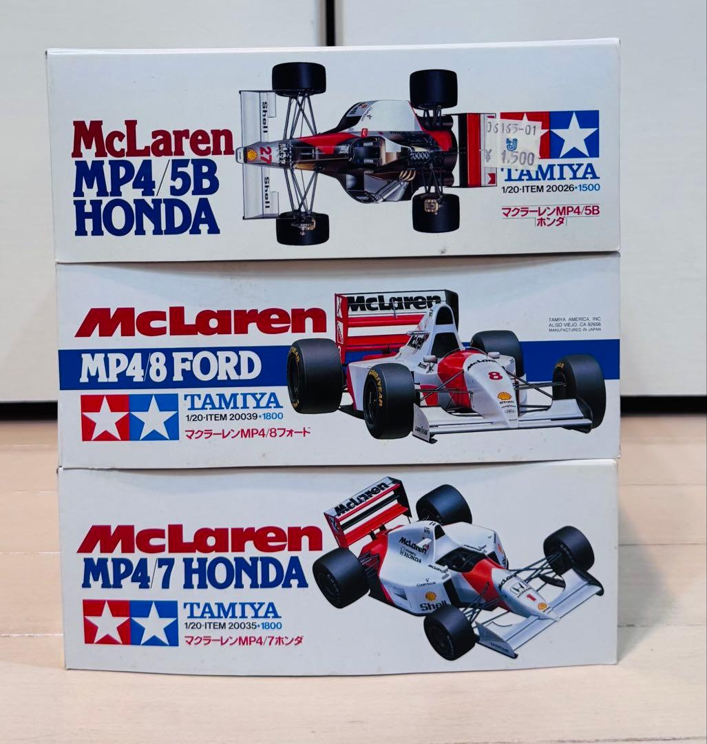 モ*う様 【未組立】タミヤ　マクラーレン　ホンダ　フォード　3台セット　　1/2